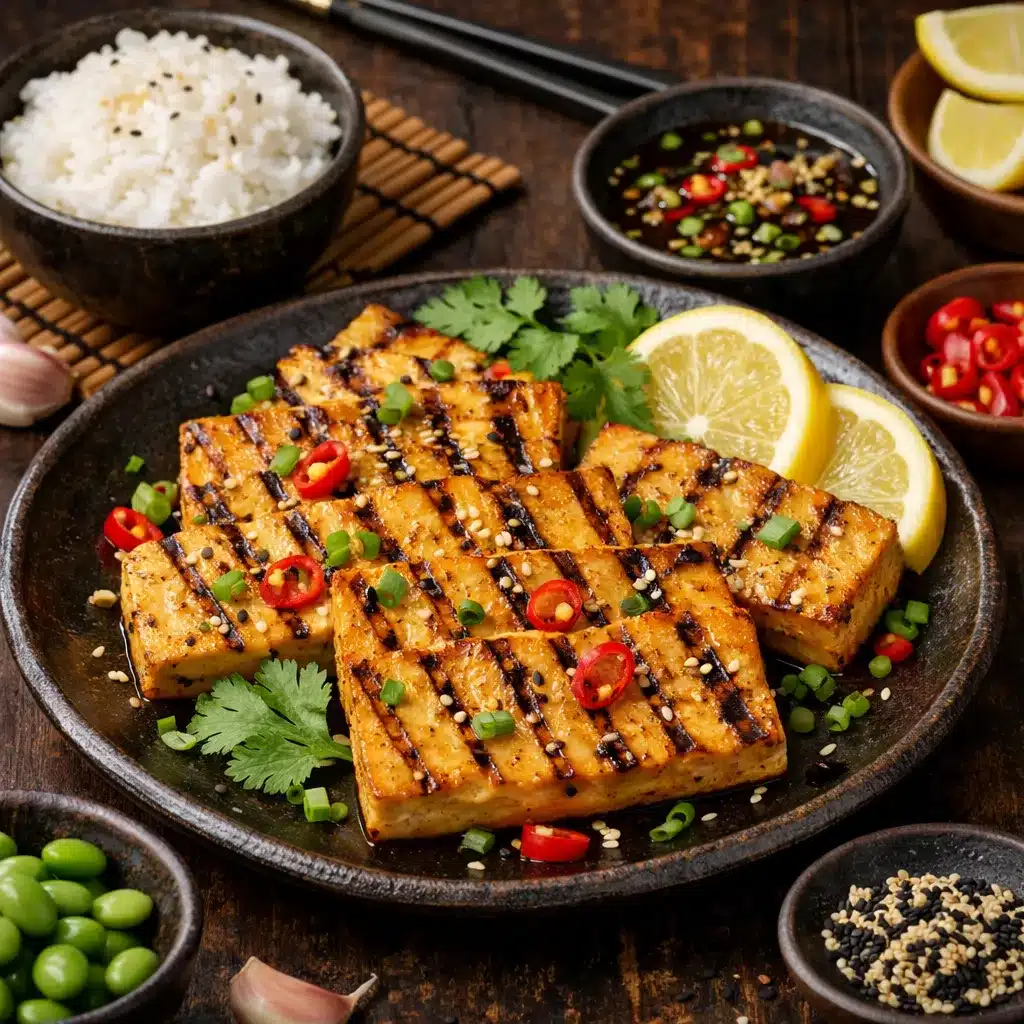 Grillowane tofu z marynatą cytrynową – kuchnia azjatycka