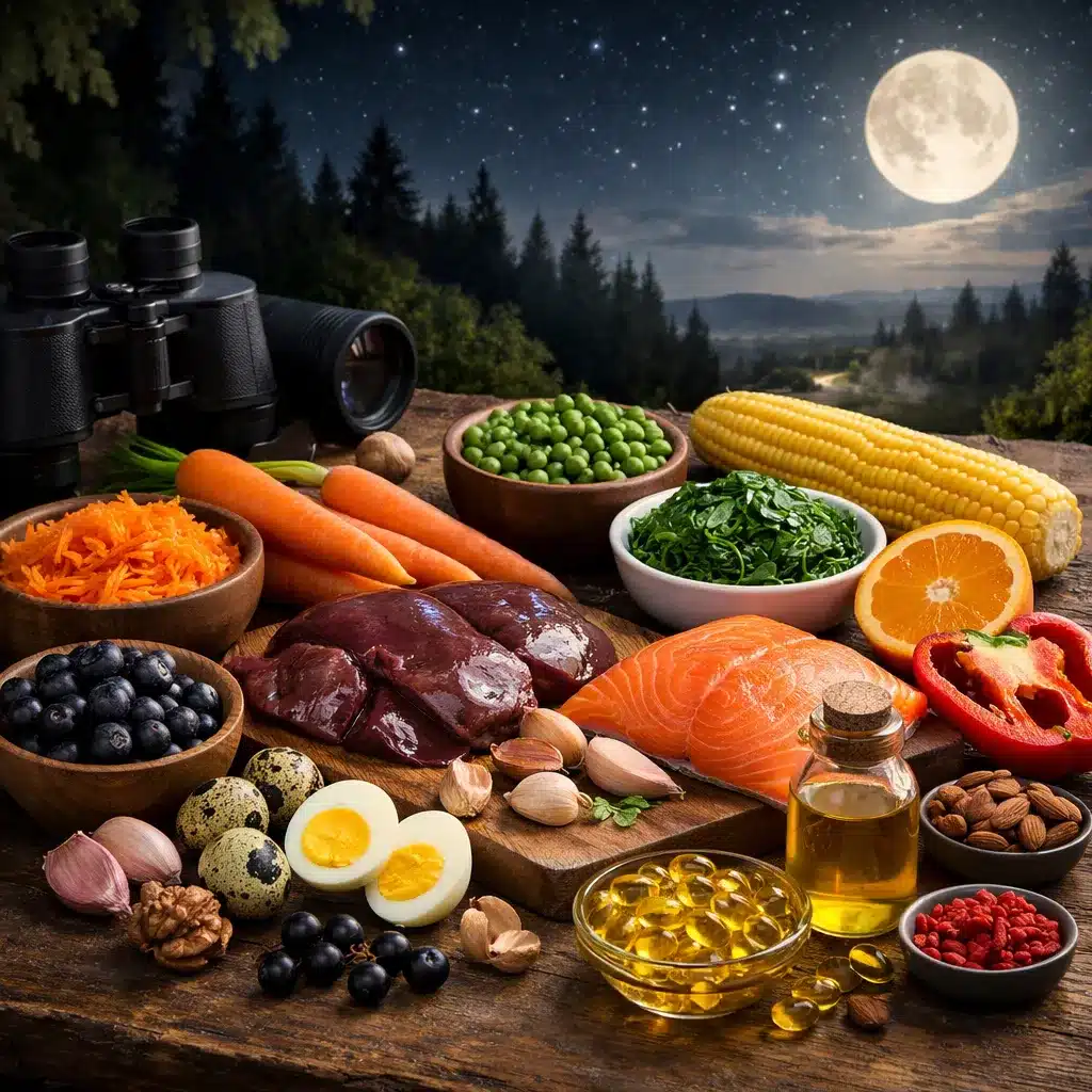 Jakie produkty wspierają prawidłowe widzenie nocne?