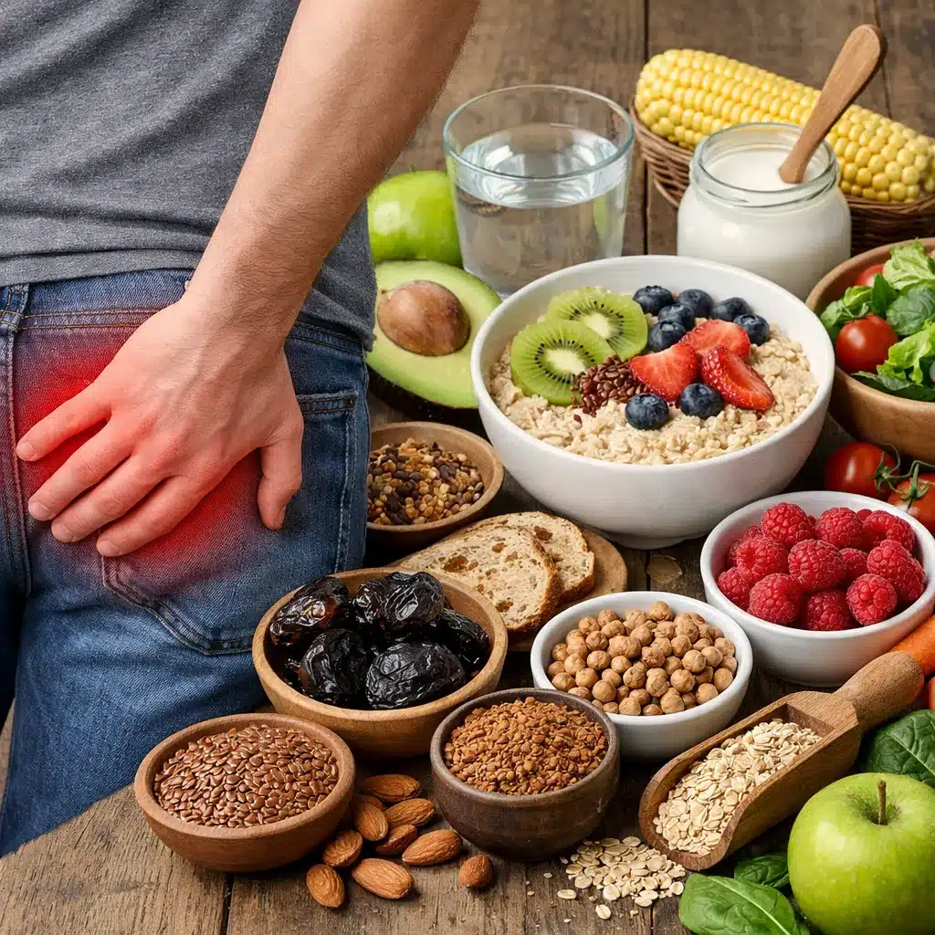 Bóle w okolicy odbytu a dieta regulująca wypróżnienia