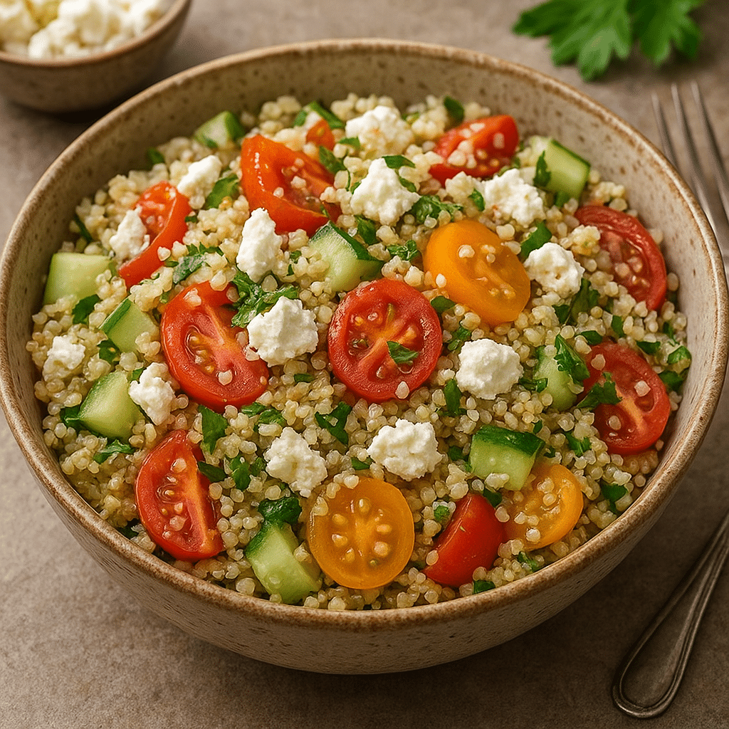 Sałatka z quinoa i fetą – kuchnia grecka