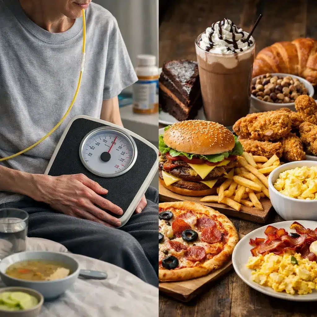 Spadek masy ciała przy chorobie a dieta wysokokaloryczna