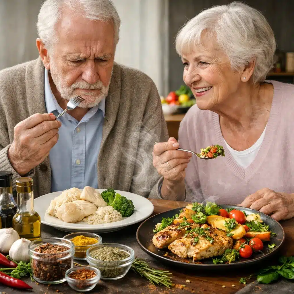 Zaburzenia smaku u seniorów a intensyfikacja aromatów
