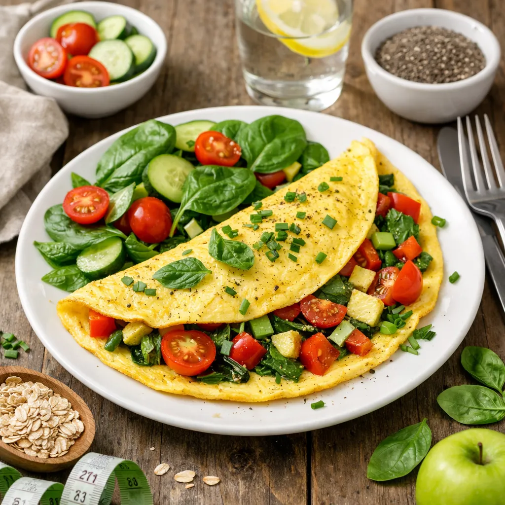 Omlet warzywny na odchudzanie