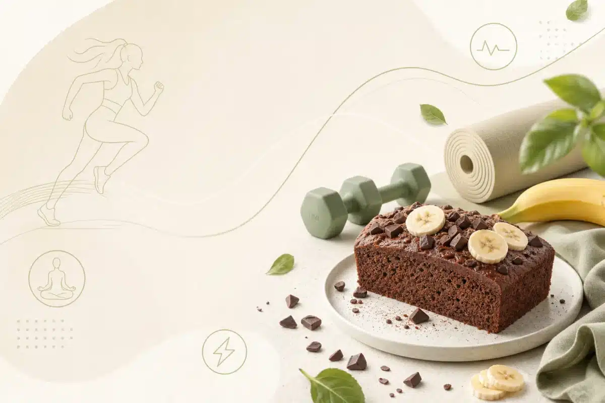Ciasto czekoladowo bananowe fit