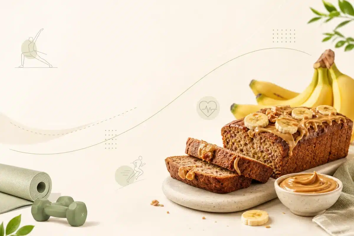 Fit ciasto z bananami i masłem orzechowym