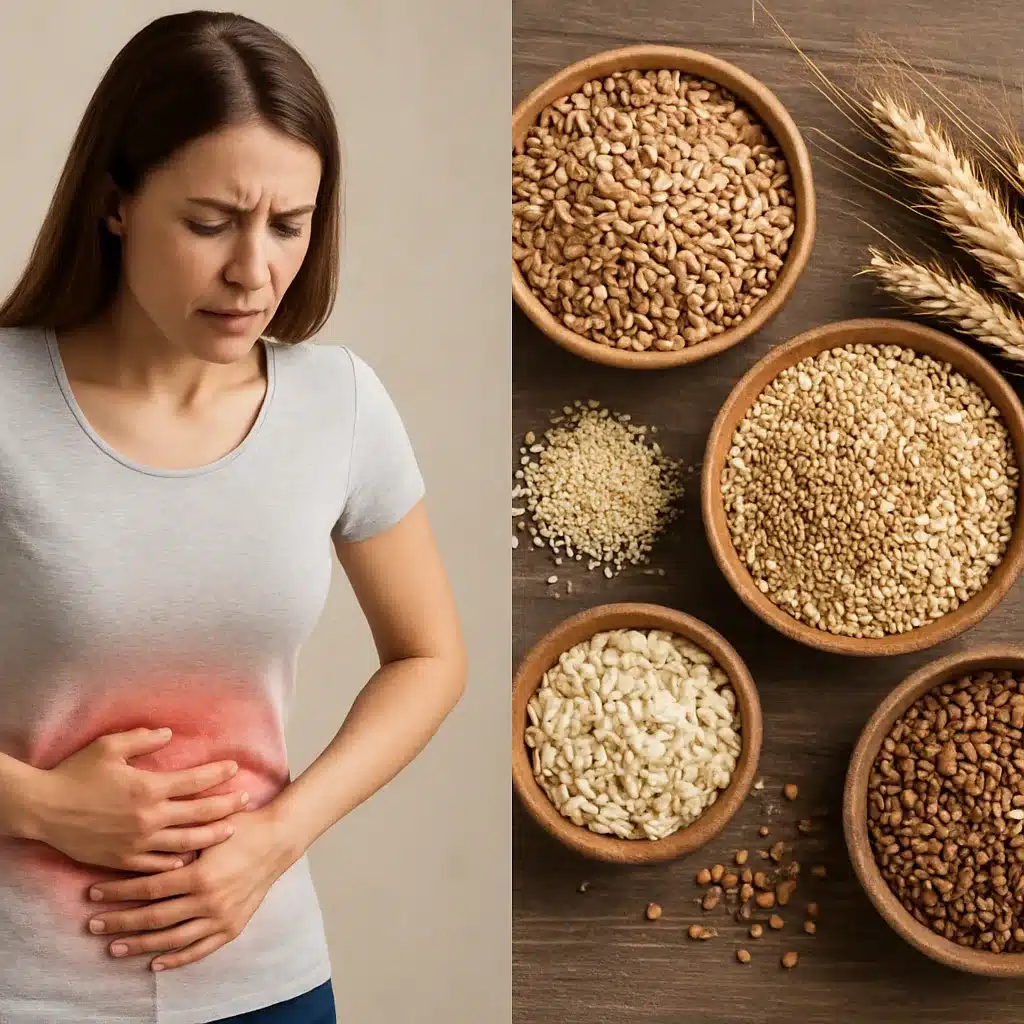 Bóle brzucha po pszenicy a zamiana na zboża bezglutenowe