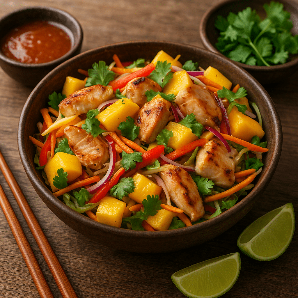 Sałatka z mango i kurczakiem – kuchnia tajska