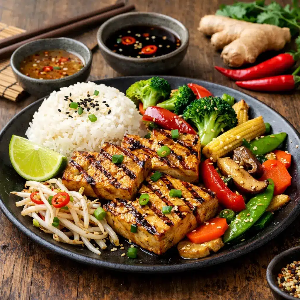 Grillowane tofu z warzywami – kuchnia azjatycka