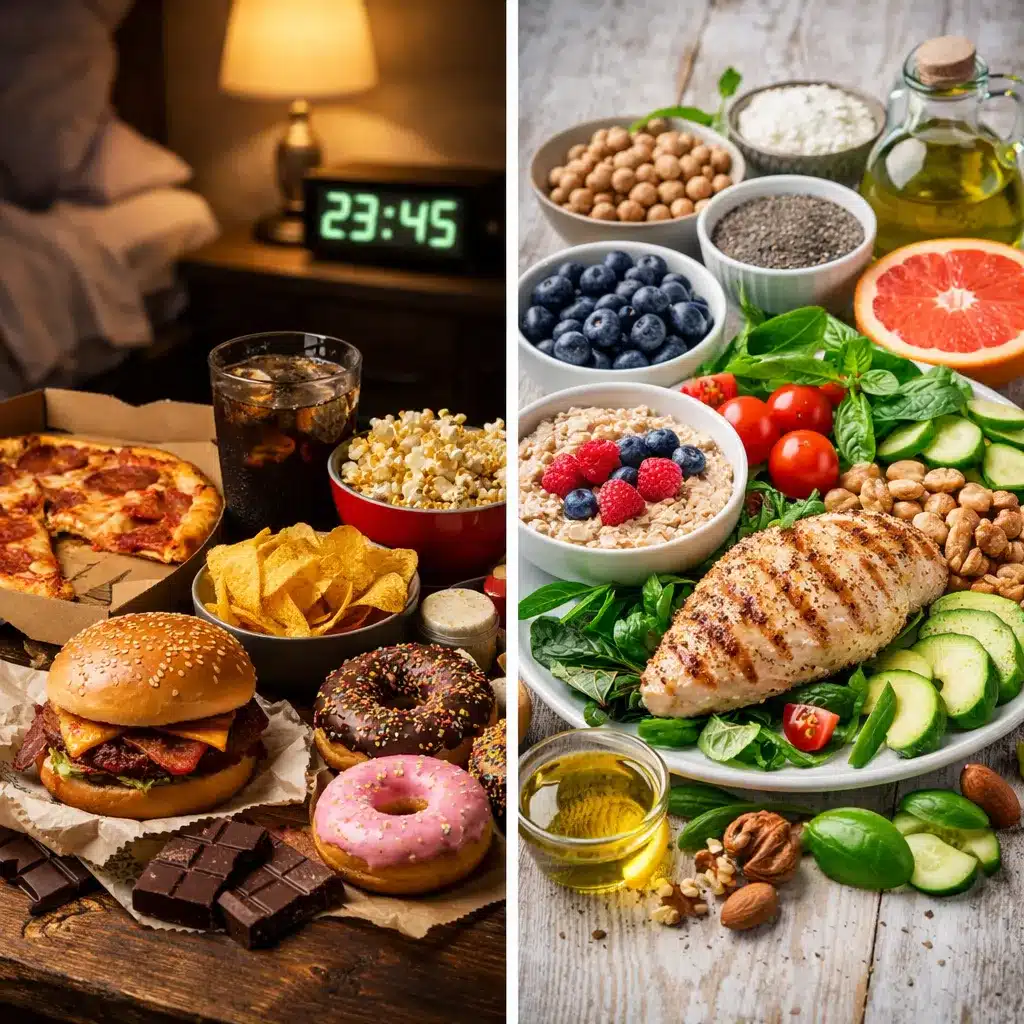 Przejadanie się nocne a dieta stabilizująca glikemię