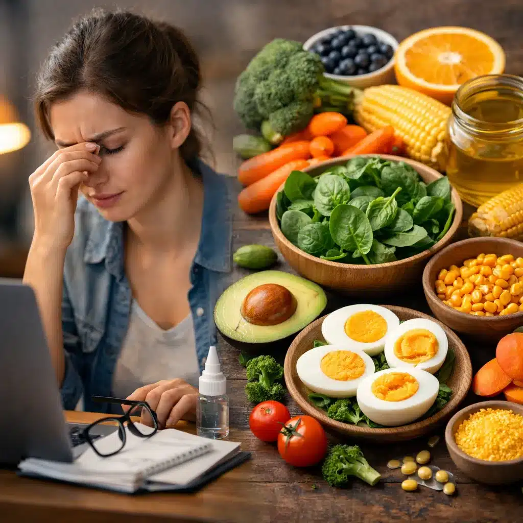 Zmęczenie wzroku a dieta bogata w luteinę