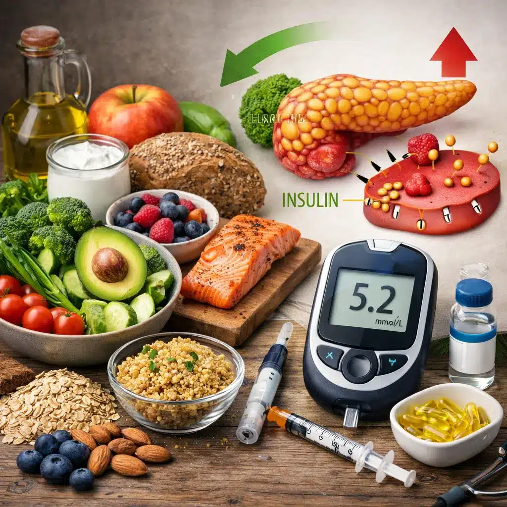 Jak dieta wpływa na regulację poziomu insuliny