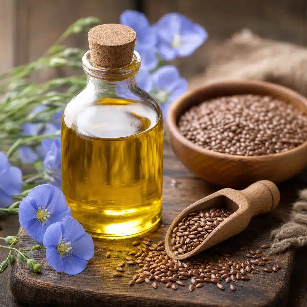 Olej lniany – omega-3 i lignany