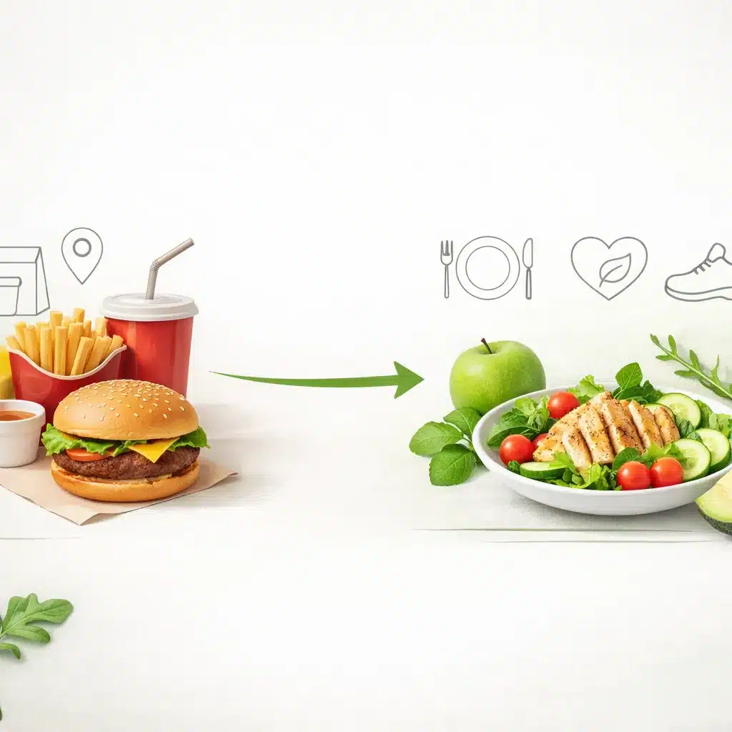 Jak ograniczyć jedzenie typu fast food poza domem