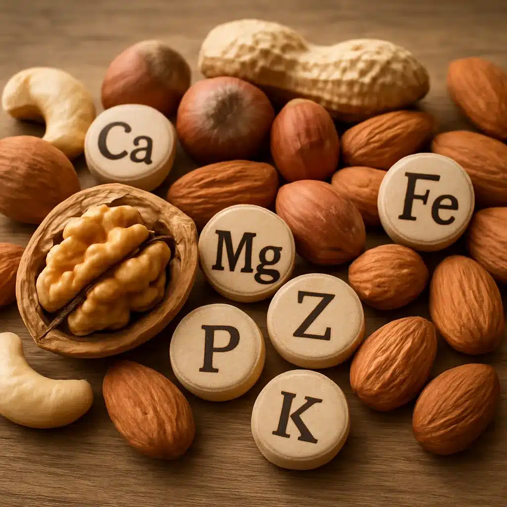 Składniki mineralne w orzechach