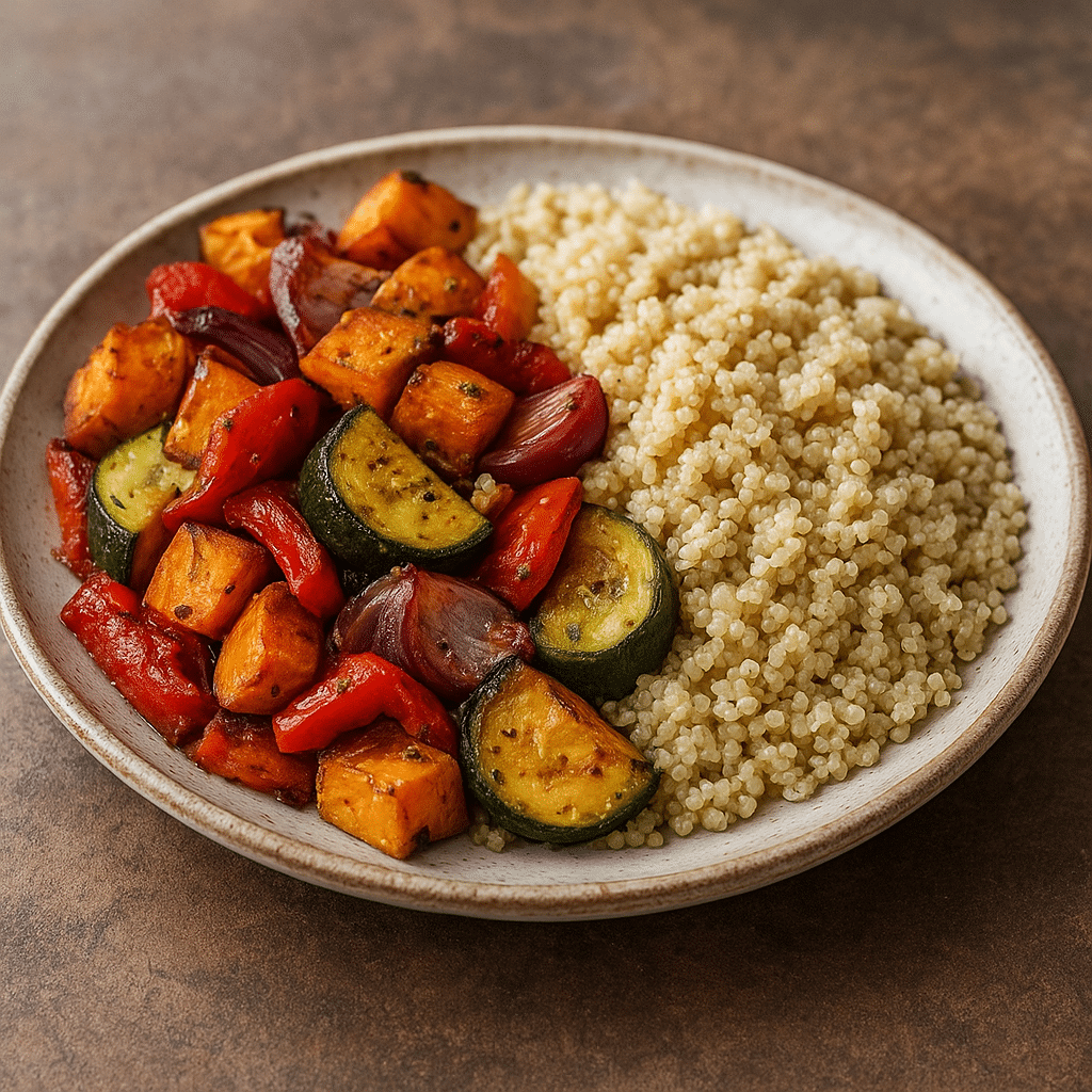 Quinoa z pieczonymi warzywami – kuchnia peruwiańska