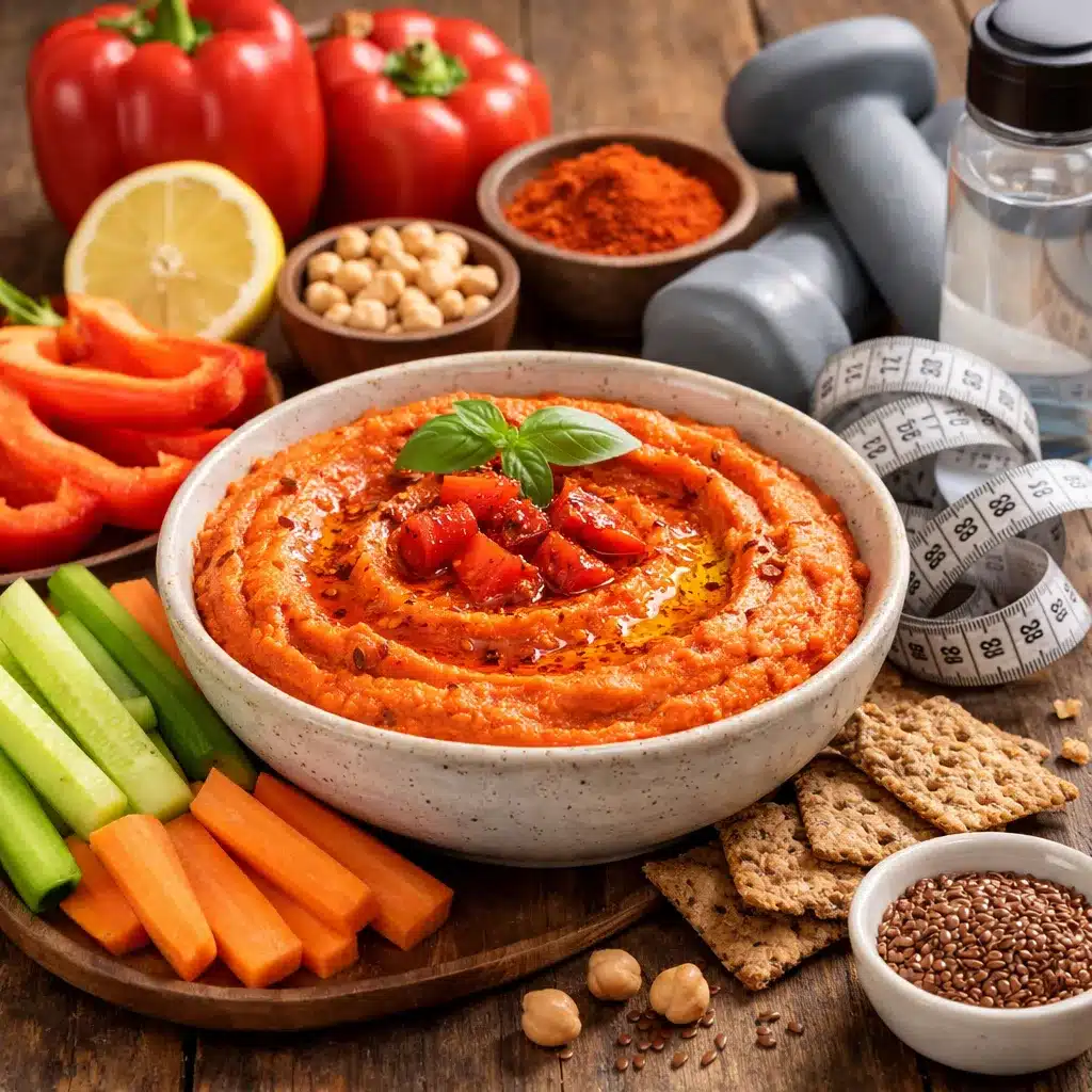 Hummus z papryki na odchudzanie