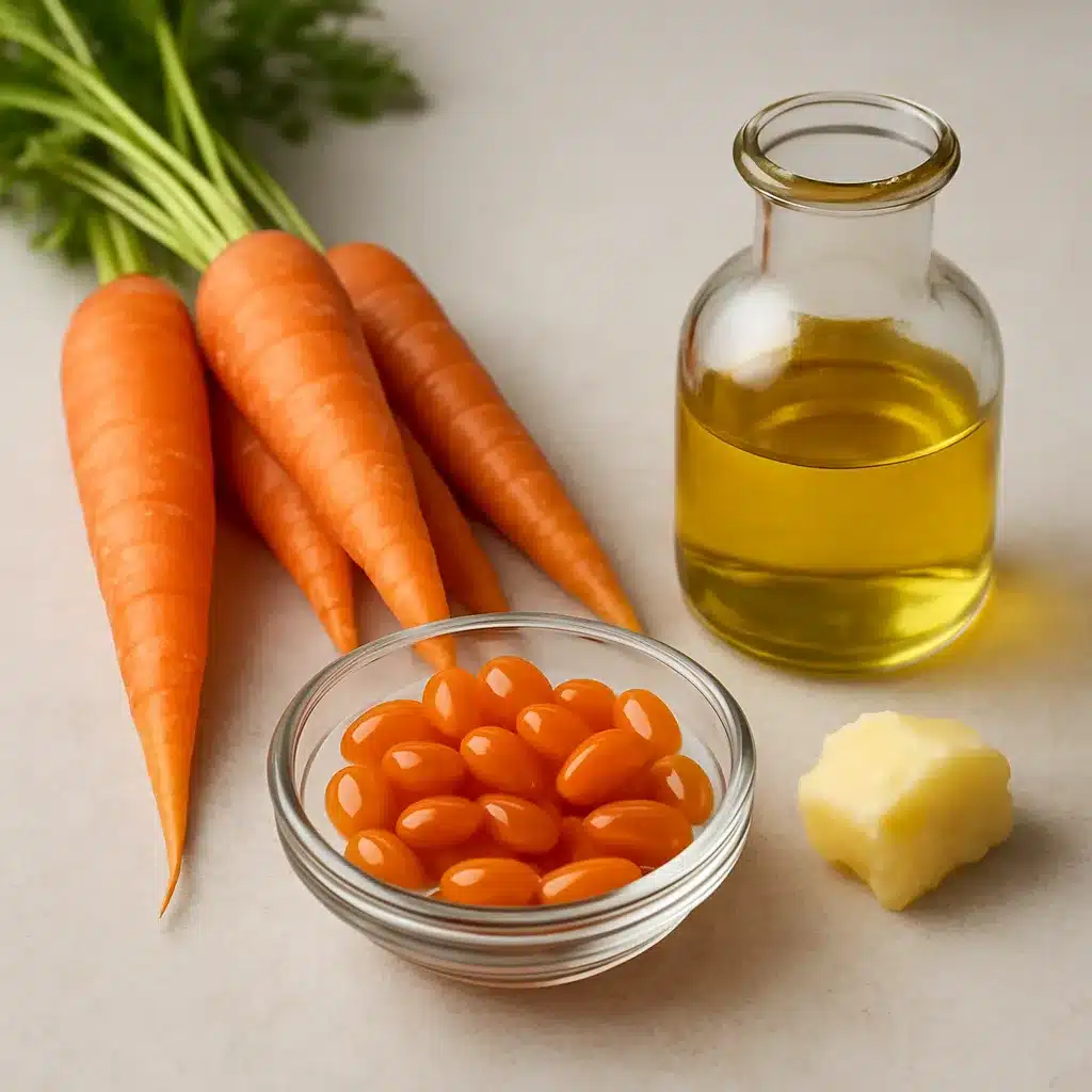 Betakaroten z marchewki a wchłanianie tłuszczu