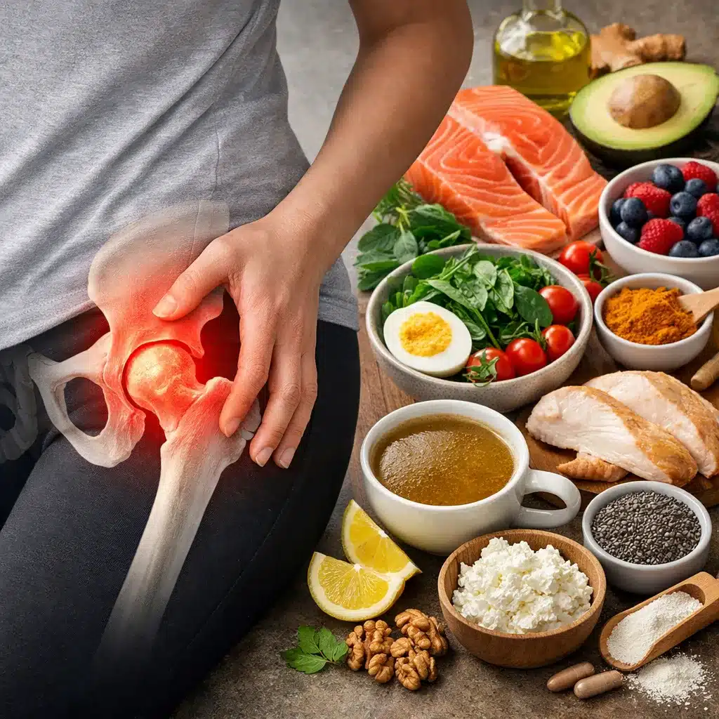Ból biodra a dieta wspierająca tkanki łączne