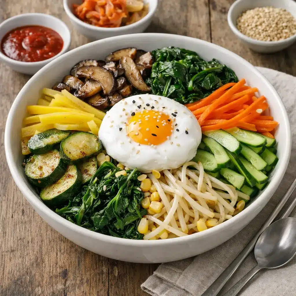 Bibimbap warzywny light – kuchnia koreańska