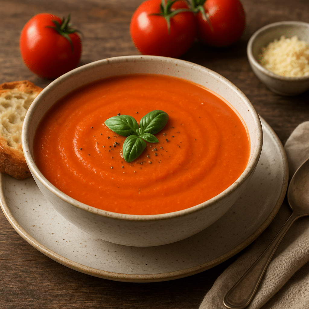 Zupa krem z pomidorów – kuchnia włoska