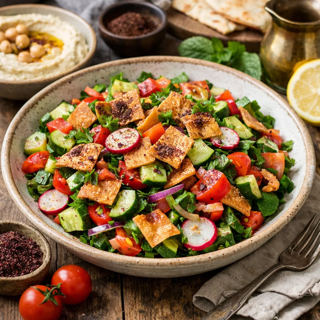 Sałatka fattoush – kuchnia libańska