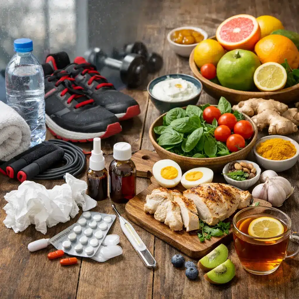 Przeziębienia po intensywnym wysiłku a dieta wzmacniająca
