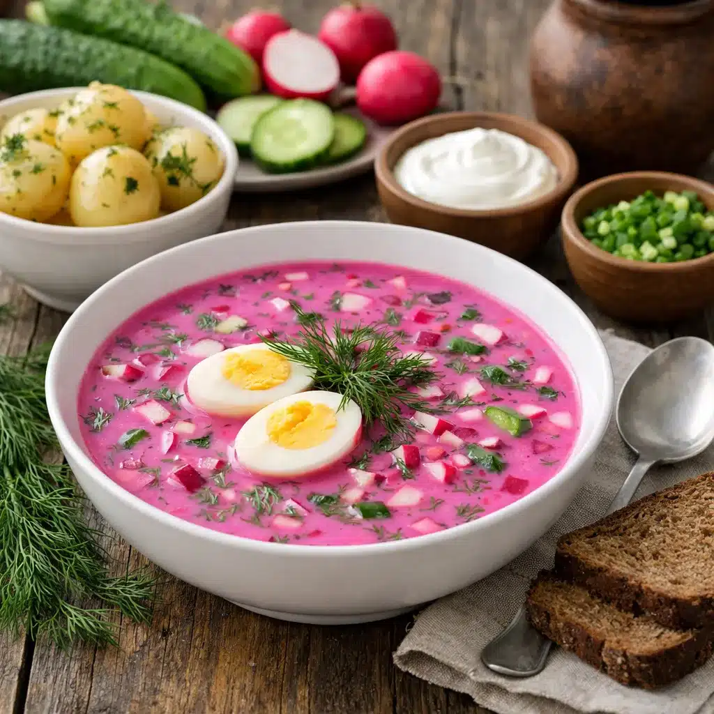 Zupa chłodnik litewski light – kuchnia litewska