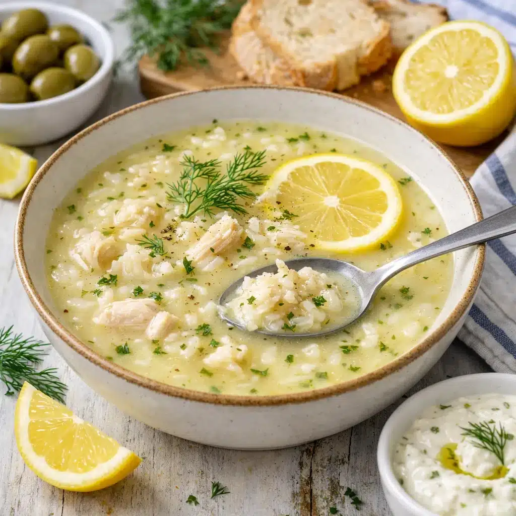 Zupa avgolemono light – kuchnia grecka