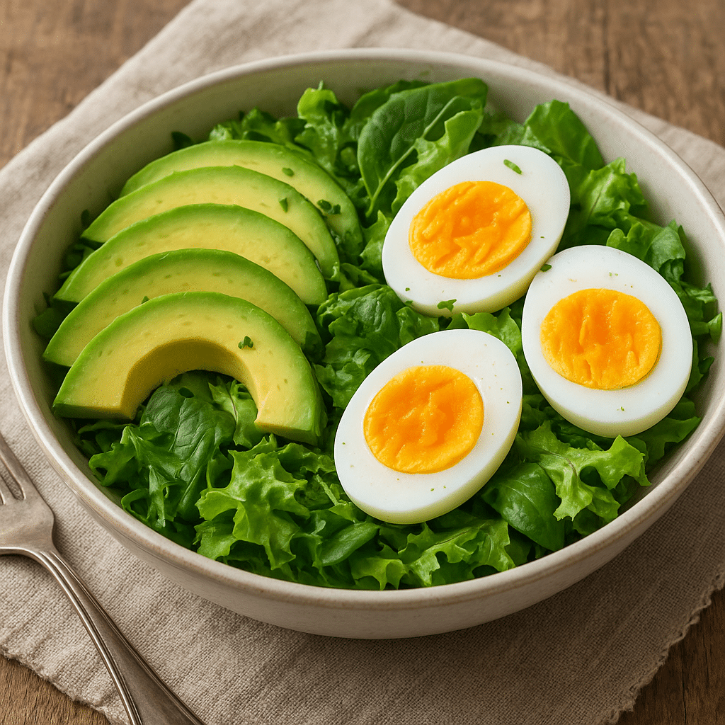 Sałatka z jajkiem i awokado – kuchnia uniwersalna