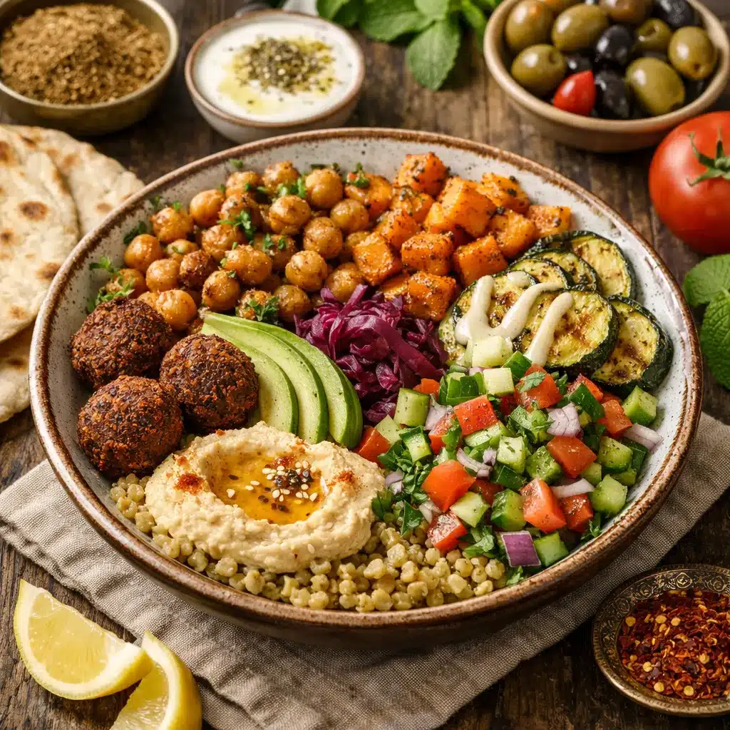 Bowl z freekeh i warzywami – kuchnia bliskowschodnia