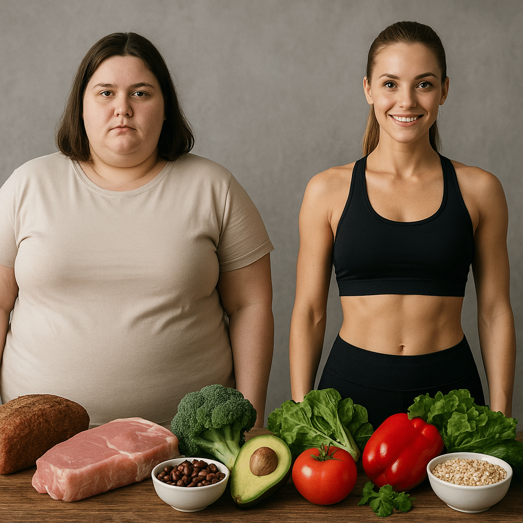 Otyłość a deficyt kaloryczny oparty na produktach nieprzetworzonych