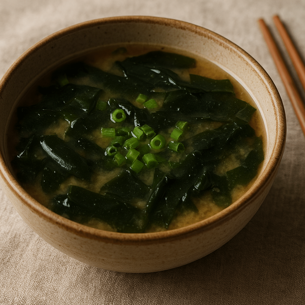 Zupa miso z glonami wakame – kuchnia japońska