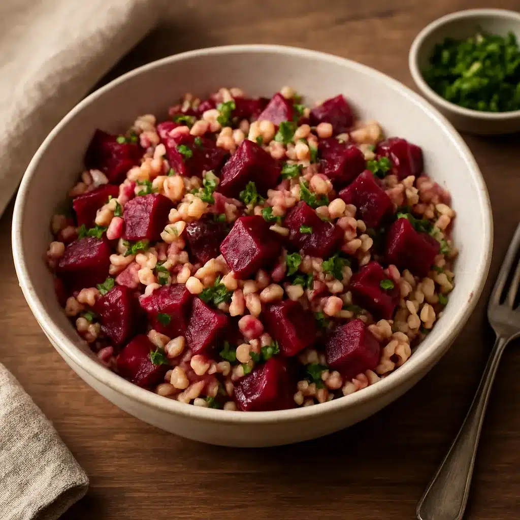 Sałatka z kaszą pęczak i burakiem – kuchnia polska