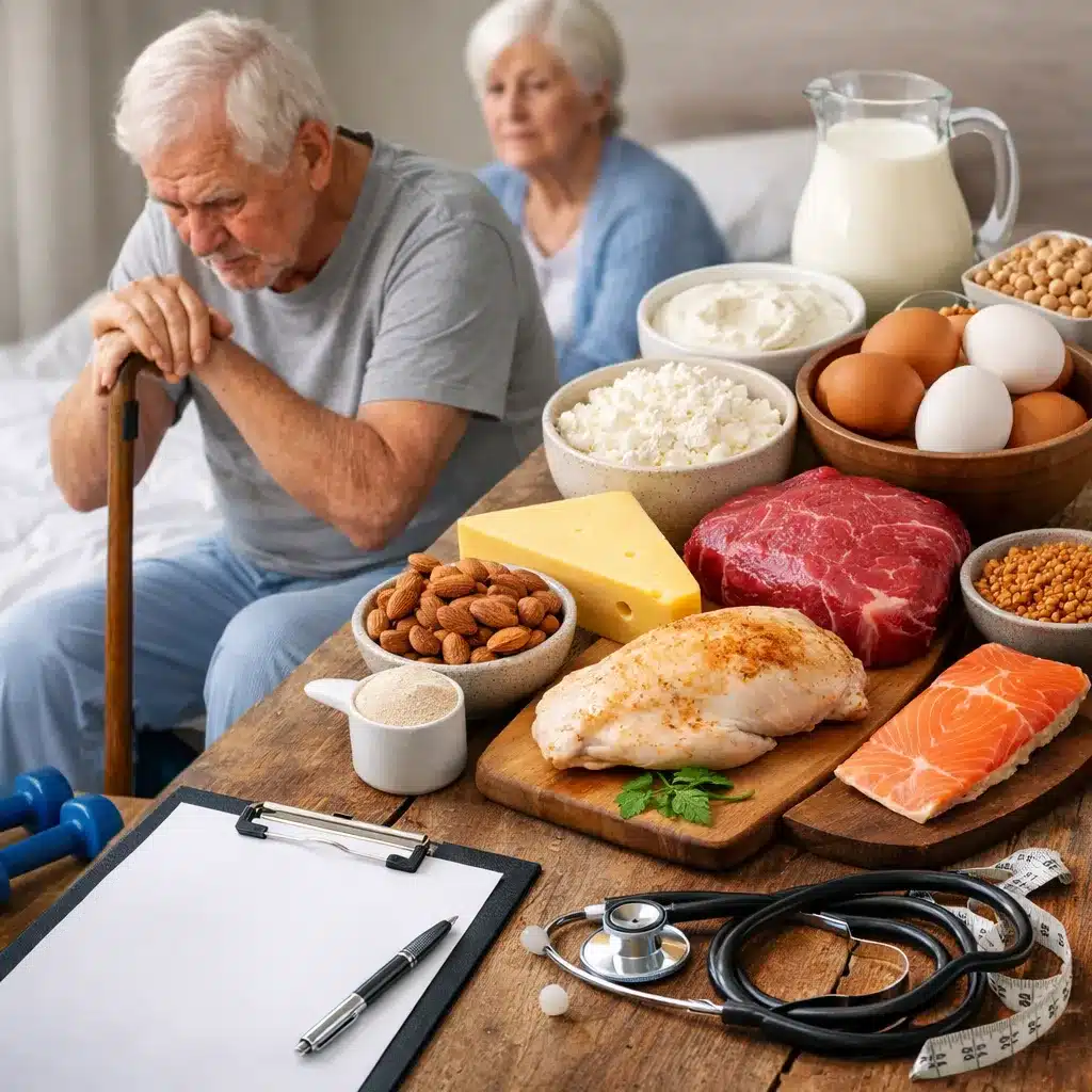 Zespół kruchości u seniorów a dieta wysokobiałkowa