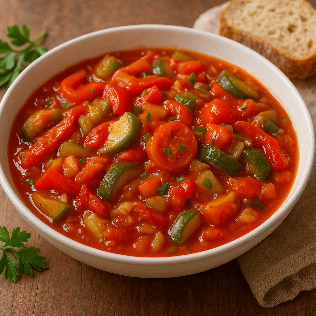 Warzywne leczo light – kuchnia węgierska