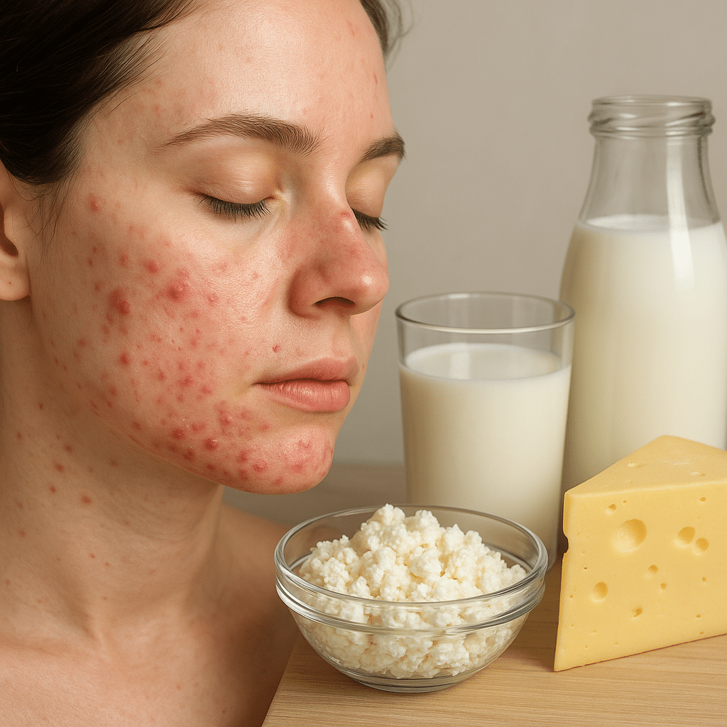 Trądzik hormonalny a ograniczenie nabiału