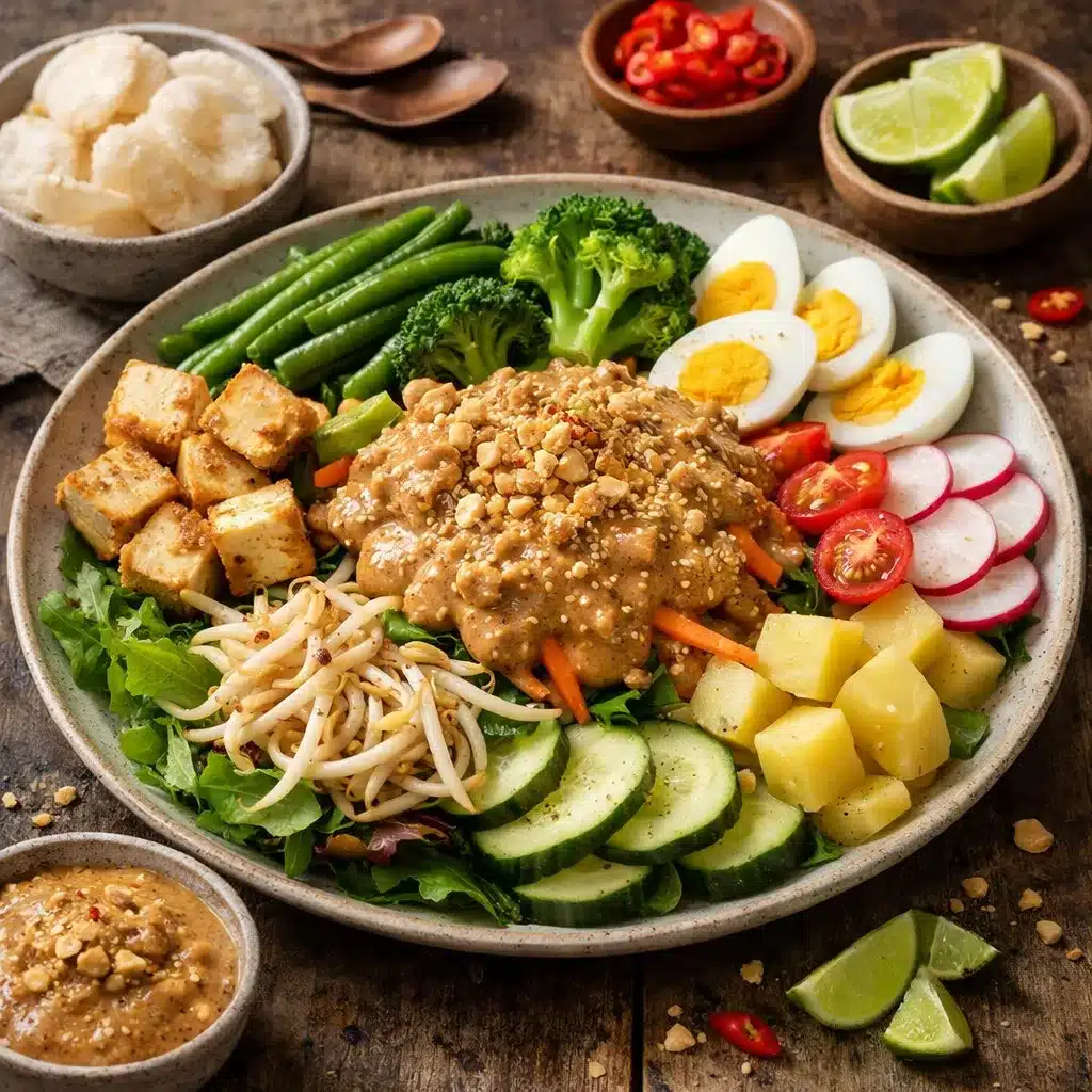 Sałatka gado-gado w wersji fit – kuchnia indonezyjska