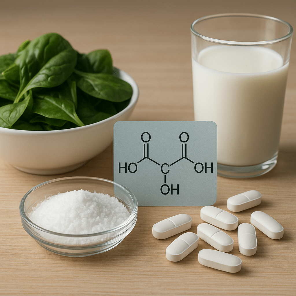 Kwas szczawiowy – wchłanianie wapnia