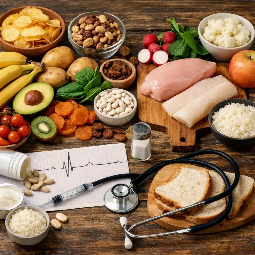 Hiperkaliemia a dieta ograniczająca potas
