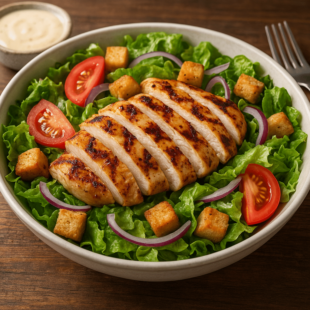 Sałatka z grillowanym kurczakiem – kuchnia amerykańska