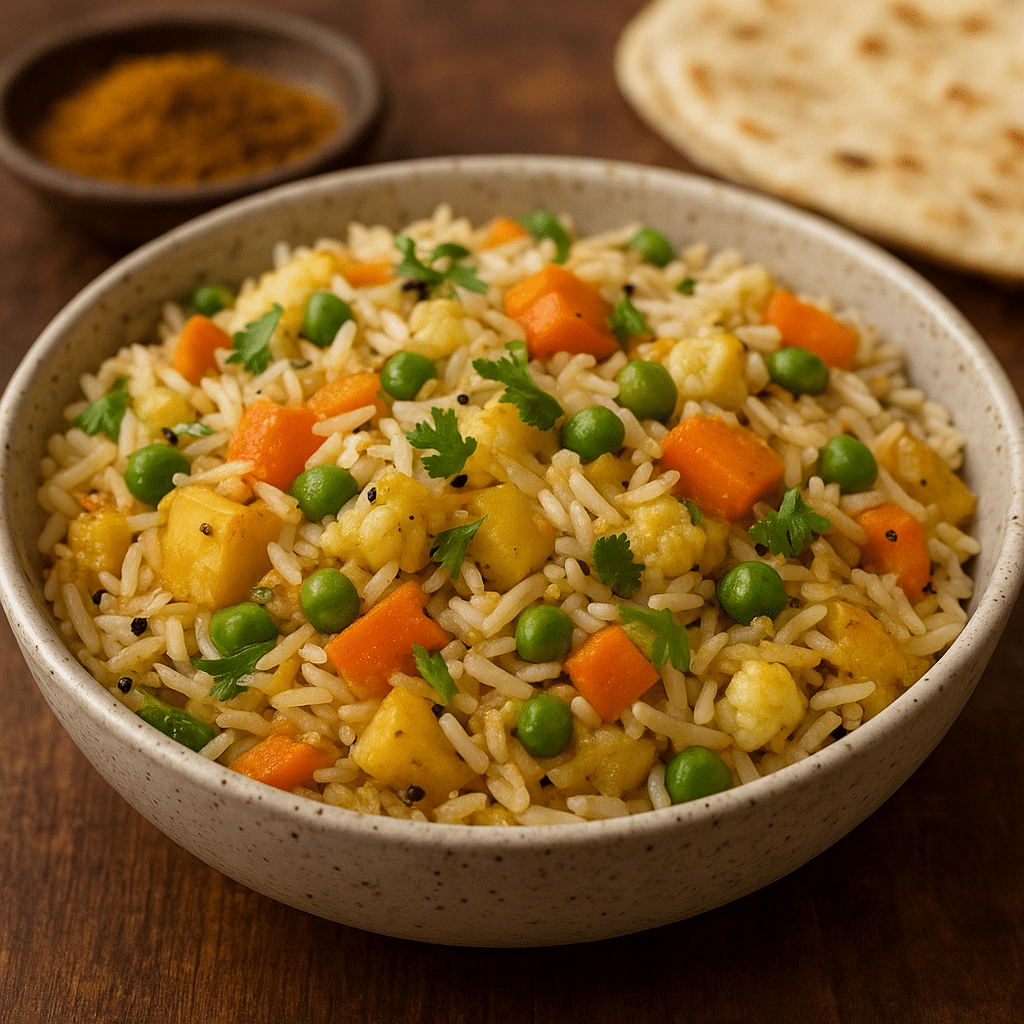 Ryż basmati z warzywami – kuchnia indyjska