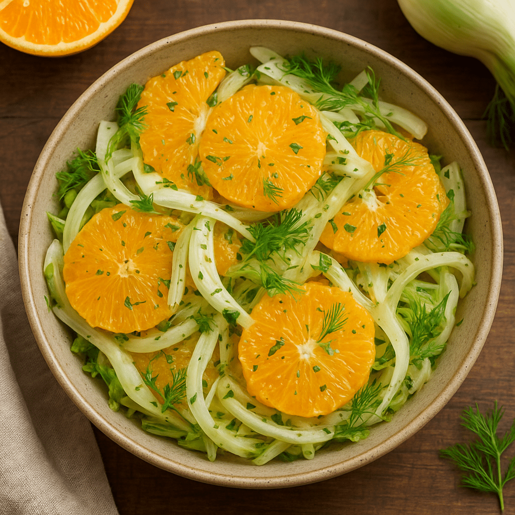 Sałatka z pomarańczą i fenkułem – kuchnia włoska