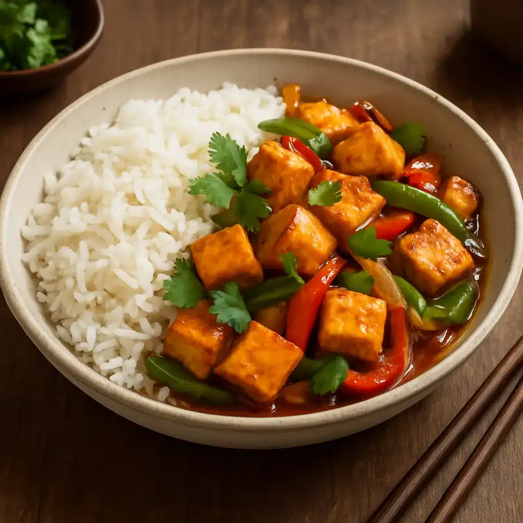 Ryż jaśminowy z tofu – kuchnia tajska