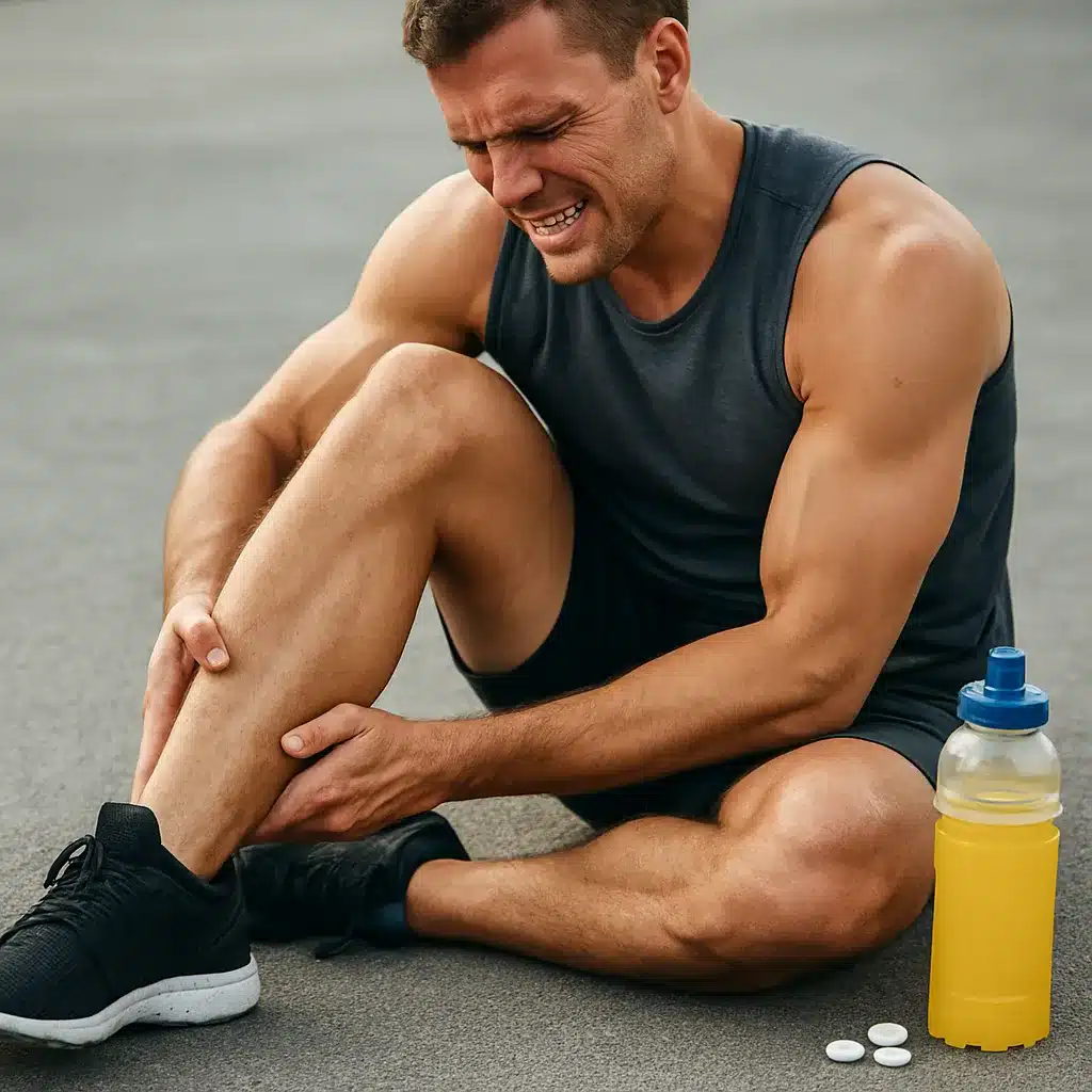 Skurcze mięśni u sportowców a elektrolity