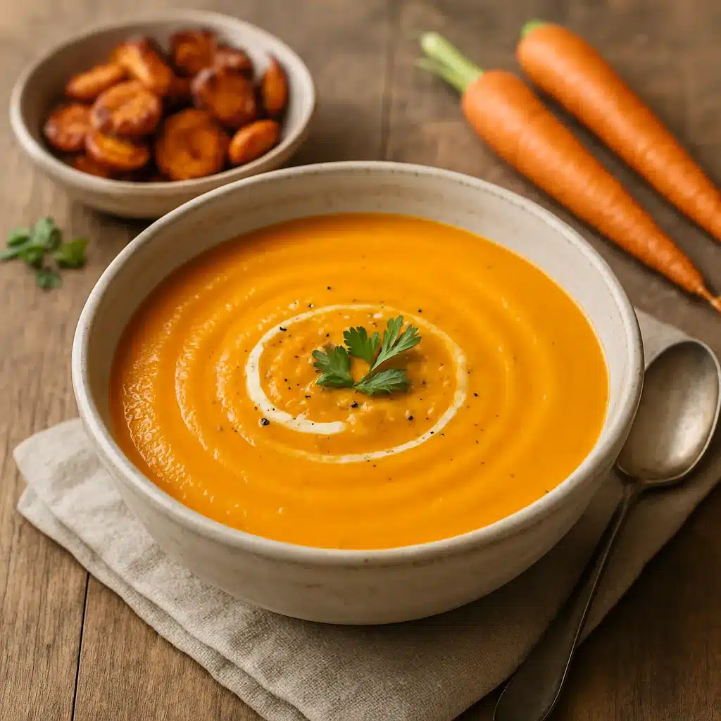 Zupa krem z pieczonej marchewki – kuchnia europejska