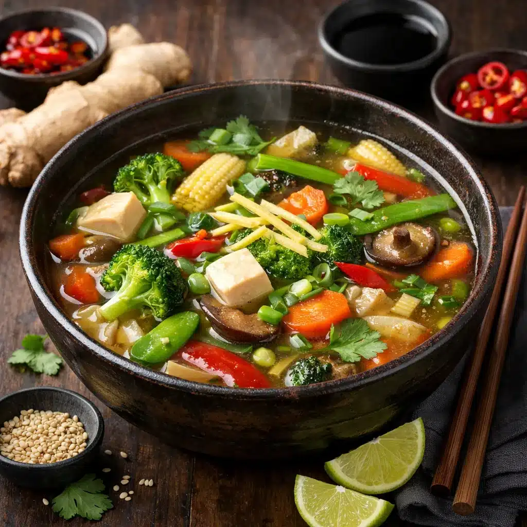 Zupa warzywna z imbirem – kuchnia azjatycka