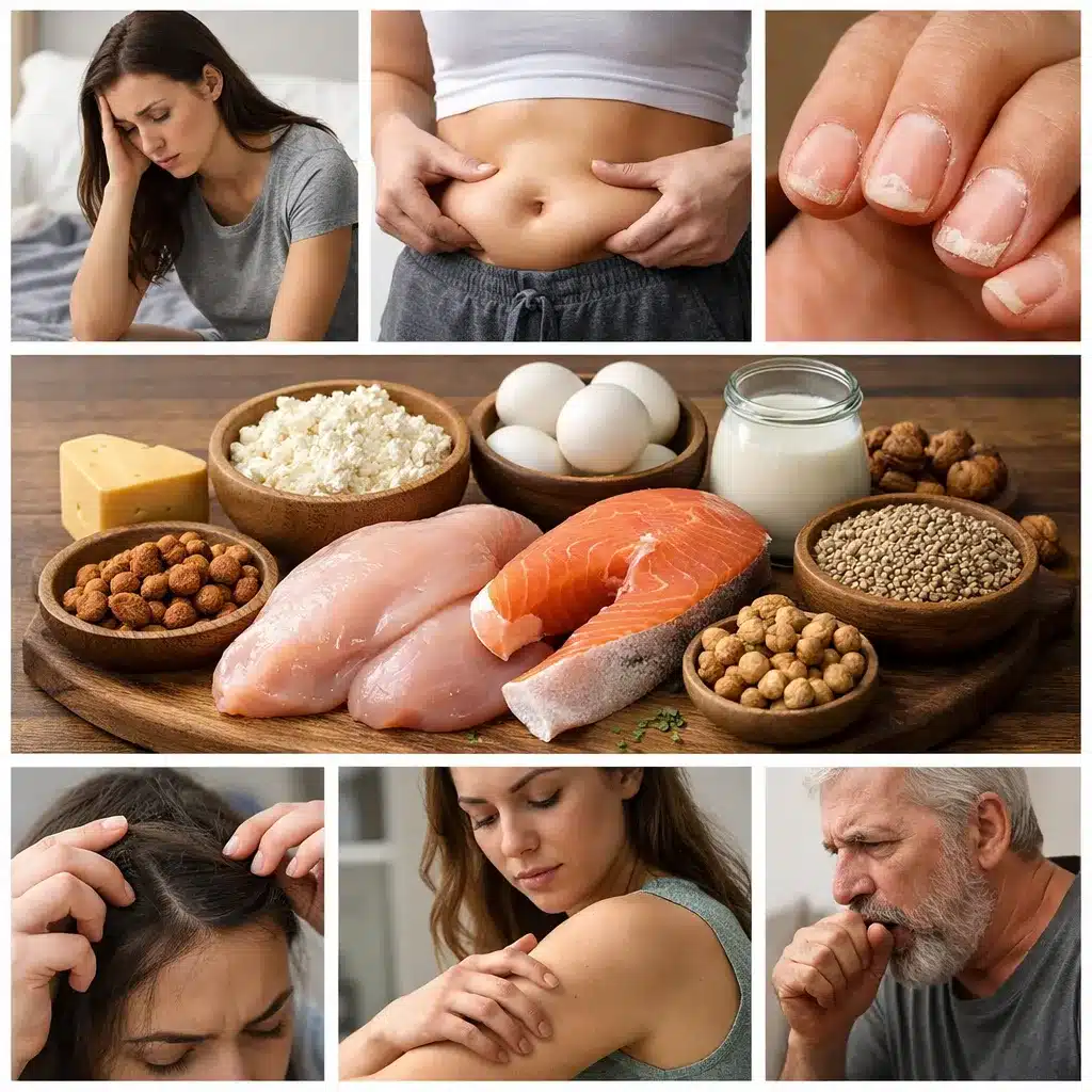 Jakie są objawy niedoboru białka?