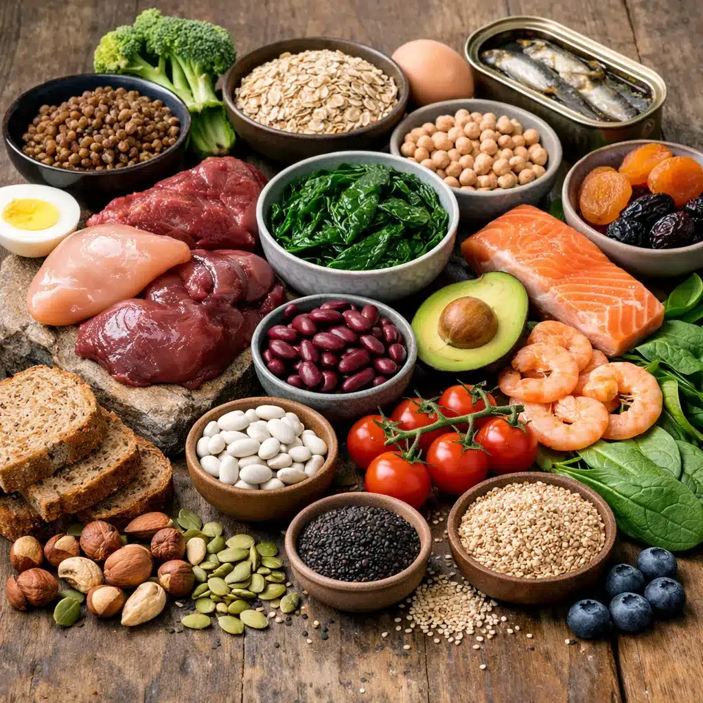 Co zawiera żelazo w jedzeniu