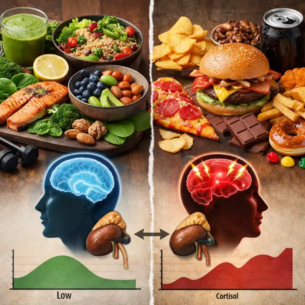 Jak dieta wpływa na poziom kortyzolu i stres?