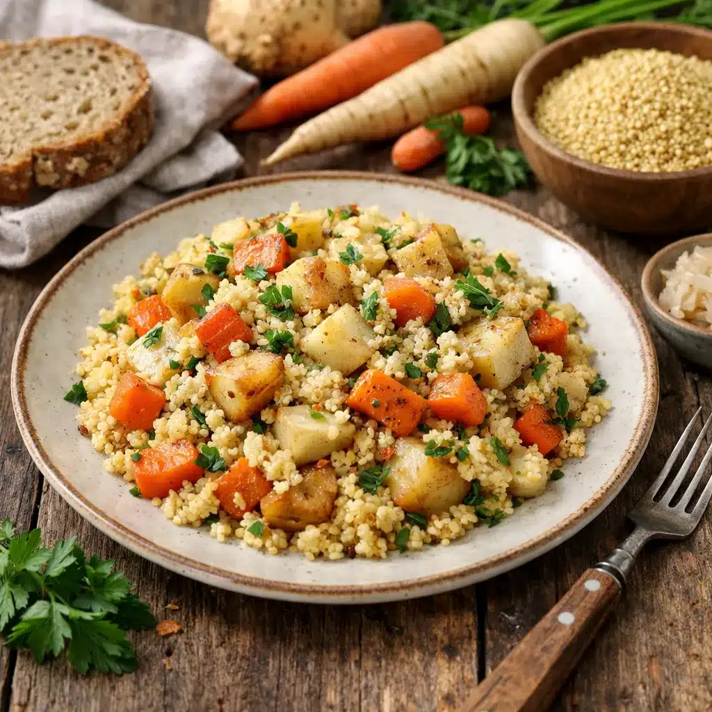 Kasza jaglana z warzywami korzeniowymi – kuchnia polska